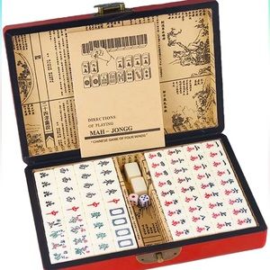 Classic Mahjong Set with Red Case